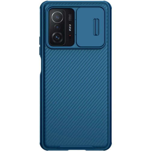 Чехол-накладка Nillkin силиконовая CamShield для Xiaomi 11T/11T Pro синий, Основной цвет: Синий - GOODMi