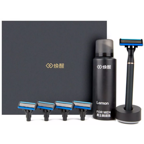 Набор для бритья Mijia Lemon Razor (H600) 4 доп.лезвия + пенка - GOODMi