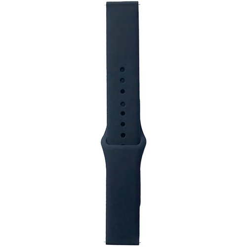 Ремешок силиконовый с кнопкой 20mm черный - GOODMi