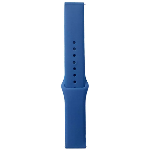 Ремешок силиконовый с кнопкой 20mm синий - GOODMi