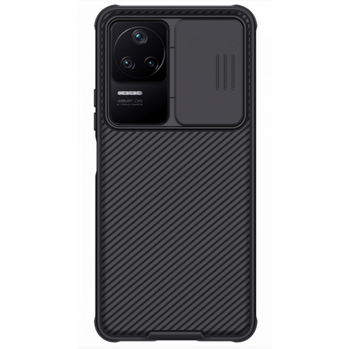 Чехол-накладка Nillkin силиконовая CamShield Pro для POCO F4 черный, Основной цвет: Черный - GOODMi