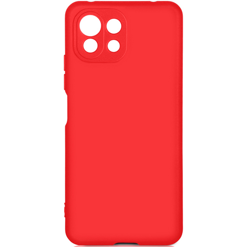 Чехол-накладка силиконовая для Xiaomi Mi11 Lite красный - GOODMi