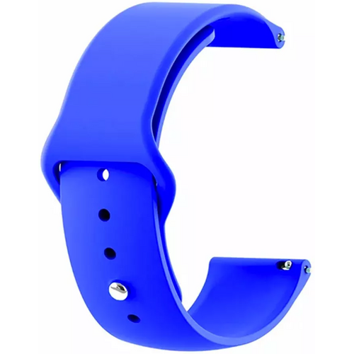 Ремешок силиконовый с кнопкой 22mm синий - GOODMi