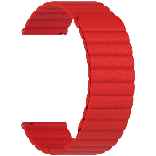 Ремешок кожаный 22mm Lyambda Pollux Red (DSP-15-22-RD), Основной цвет: Красный - GOODMi