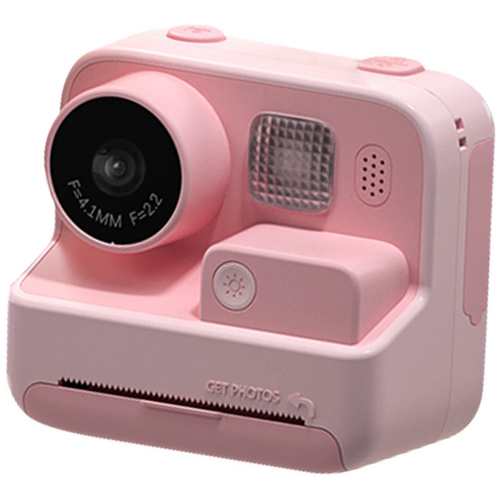 Цифровая камера для детей Kewu Cool Camera Kids Polaroid K27 Pink (+10 рулонов фотобумаги), Цвет: Розовый - GOODMi
