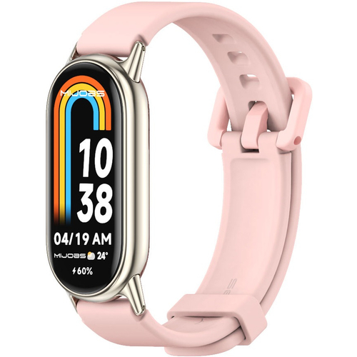 Ремешок силиконовый Mijobs для Xiaomi Band 8 розовый, Основной цвет: Розовый - GOODMi