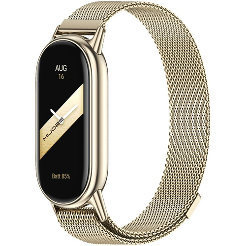 Миланский сетчатый браслет Mijobs для Xiaomi Band 8 Золотой, Основной цвет: Золотистый - GOODMi