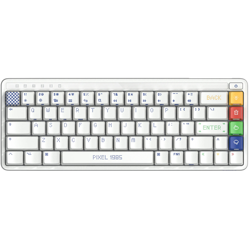 Клавиатура беспроводная механическая Miwu ART Series Z680 PIXEL1985, Цвет: Белый - GOODMi
