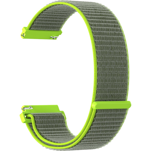 Ремешок нейлоновый 20mm Lyambda Vega Gray-green (DS-GN-03-20-2), Основной цвет: Зеленый - GOODMi
