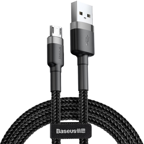 Кабель Baseus cafule Cable USB-A/MICRO-USB 1.5A 2m grey-black - GOODMi