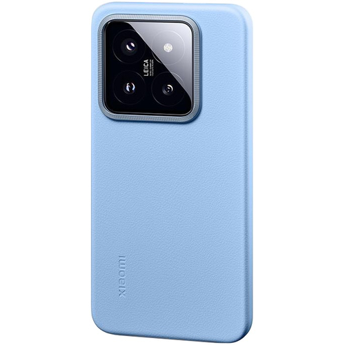 Чехол-накладка силиконовый под кожу для Xiaomi 14 голубой, Основной цвет: Голубой - GOODMi