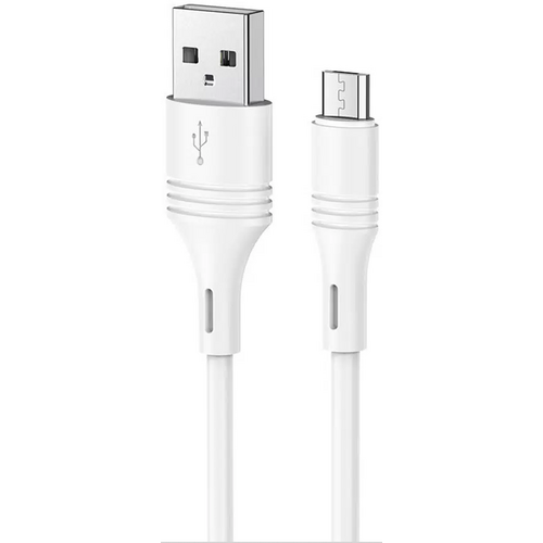 Кабель Borofone BX43 microUSB - USB 1m White - GOODMi