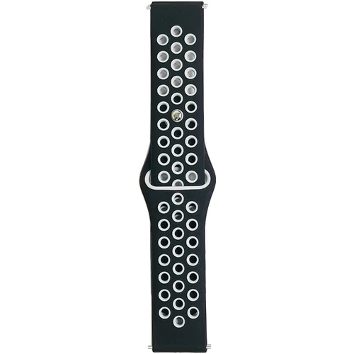 Ремешок силиконовый Nike Sport 22mm Черный/Белый - GOODMi