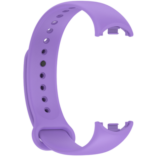 Ремешок силиконовый для Xiaomi Band 8/9 сиреневый с кнопкой - GOODMi