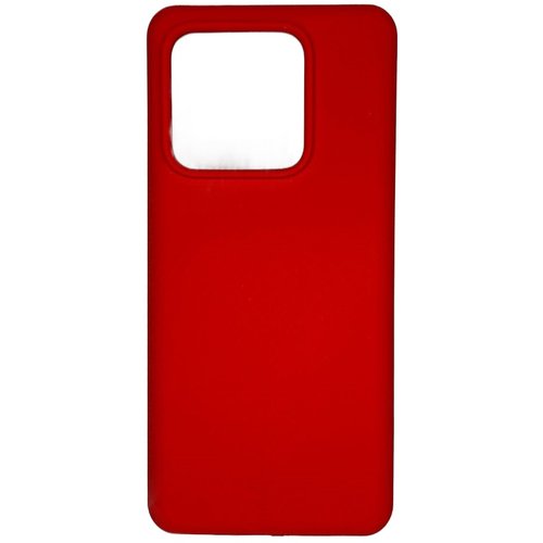 Чехол-накладка силиконовая с микрофиброй для Redmi Note 13 красный, Основной цвет: Красный - GOODMi