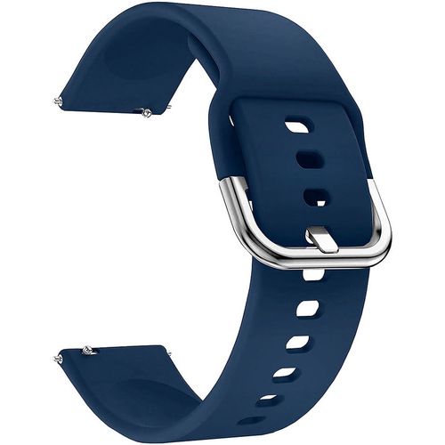 Ремешок силиконовый 22mm Lyambda Avior Dark blue (DSJ-11-02T-22-DB), Основной цвет: Синий - GOODMi