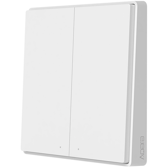 Умный выключатель Aqara Wall Wireless Switch Two Button D1 (WXKG07LM) - GOODMi