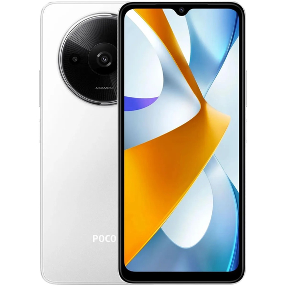 Смартфон POCO C61 4/128Gb Белый, Оперативная память: 4 Гб, Цвет: White / Белый, Встроенная память: 128 Гб - GOODMi