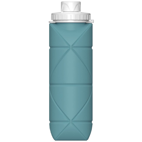 Складная силиконовая спортивная Бутылка для воды Buffis Joy 600mL (устойчивая к падениям и высоким температурам) Green, Цвет: Зеленый - GOODMi