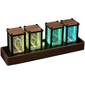 Ламповые часы Qite Marvel 4 Tubes (деревянный корпус из ореха), изображение 3 - GOODMi
