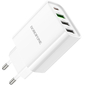 Сетевое зарядное устройство Borofone BA79A (PD20W+3USB 3.0A/QC3.0/18W) White, изображение 3 - GOODMi