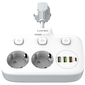 Сетевой фильтр Ldnio SE2435 (2 розетки, 3 USB, 1 PD), изображение 2 - GOODMi