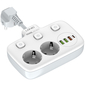 Сетевой фильтр Ldnio SE2435 (2 розетки, 3 USB, 1 PD), изображение 3 - GOODMi