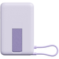 Внешний аккумулятор Xiaomi Magnetic Power Bank 10000mAh with Built-in Stand Purple, Цвет: Фиолетовый, изображение 2 - GOODMi