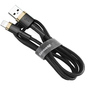 Кабель Baseus Superior Series USB-A/Lightning 1m Black/Gold (CALKLF-BV1), изображение 2 - GOODMi