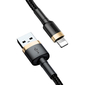 Кабель Baseus Superior Series USB-A/Lightning 1m Black/Gold (CALKLF-BV1), изображение 4 - GOODMi