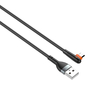 Кабель LDNIO LS561 USB-A to microUSB 90° 1m Black, изображение 2 - GOODMi