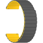 Ремешок силиконовый Lyambda Acrux Grey/Yellow (DSJ-32-22-GY) - GOODMi