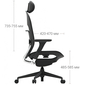 Кресло руководителя Mijia Ergonomics Chair (Черное), Цвет: Черный, изображение 3 - GOODMi