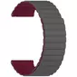Ремешок силиконовый 20mm Lyambda Acrux Grey/Wine red (DSJ-32-20-GW), Основной цвет: Серый - GOODMi