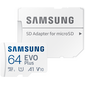 Карта памяти microSD Samsung EVO Plus 64GB + адаптер, Объем: 64 ГБ, изображение 4 - GOODMi