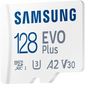 Карта памяти microSD Samsung EVO Plus 128GB + адаптер, Объем: 128 ГБ, изображение 2 - GOODMi