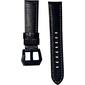 Ремешок кожаный Genuine Leather 20mm Черный рептилия, изображение 2 - GOODMi